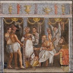 Artefakty - Aktorzy i muzycy_Dom Poety Tragicznego w Pompejach_Museo Archeologico, Neapol