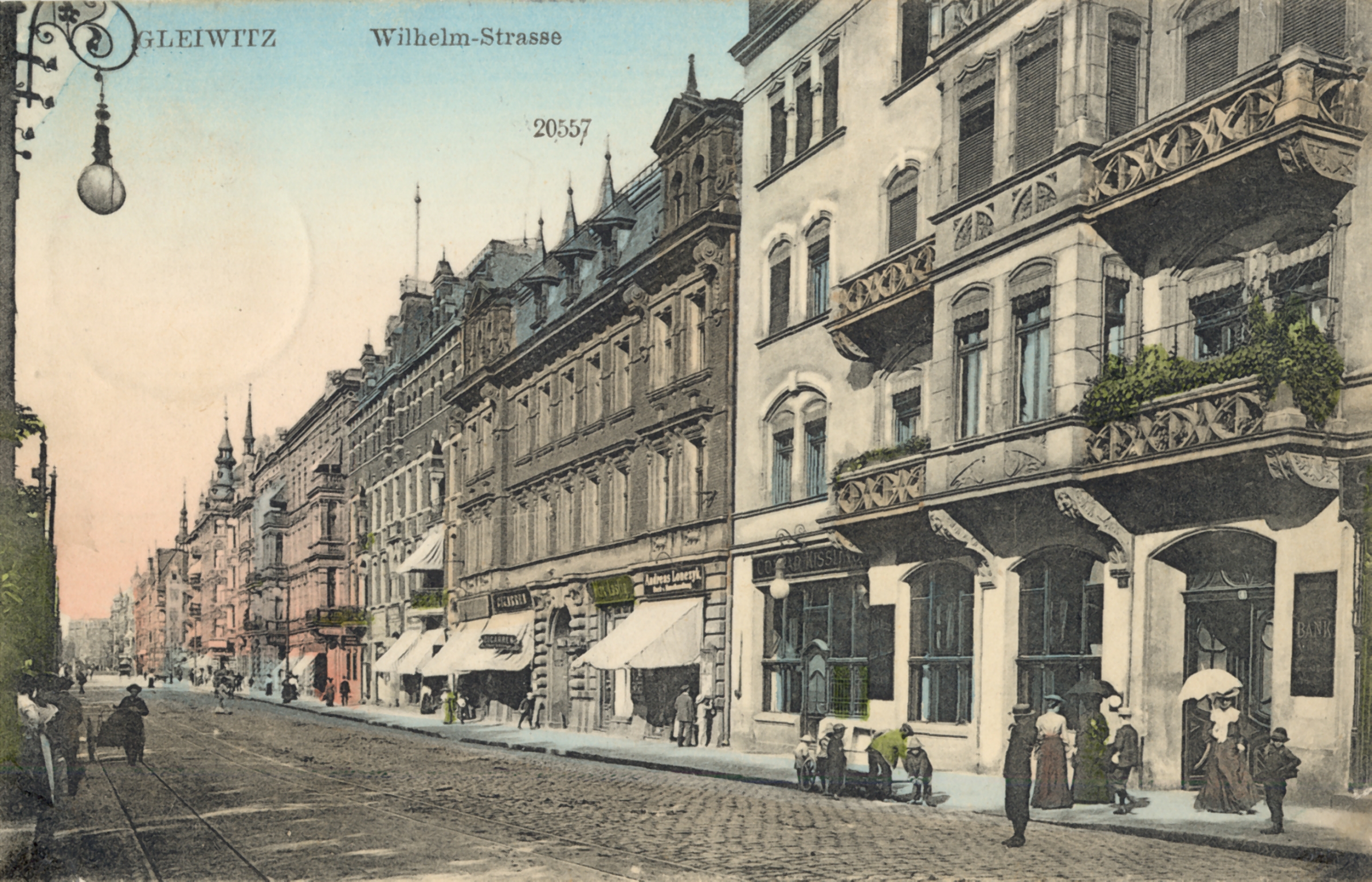 Bliżej przeszłości - Gleiwitz. Wilhelmstr. 1907 - a